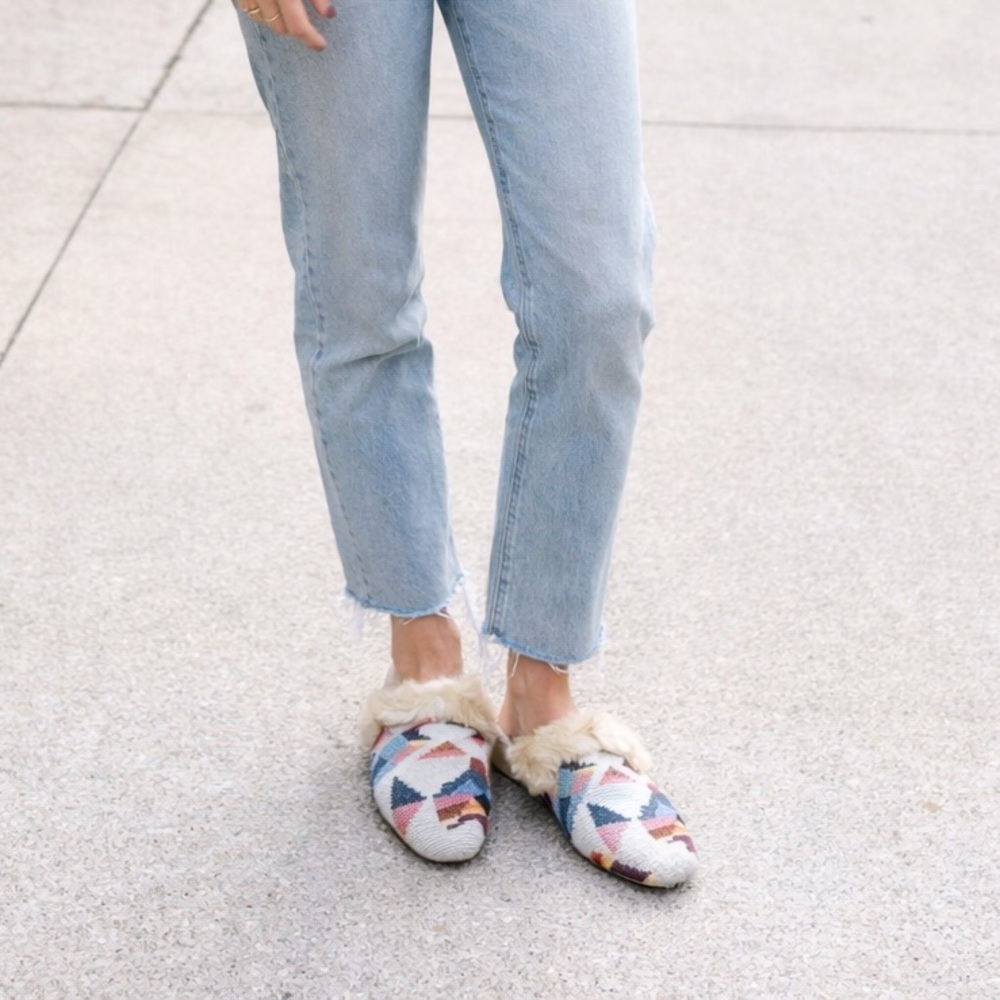 Universal Thread Faux Fur Slip-On Loafers | Size 6.5 | Cozy Chic